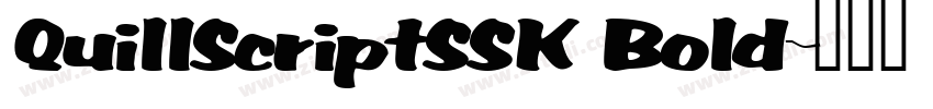 QuillScriptSSK Bold字体转换